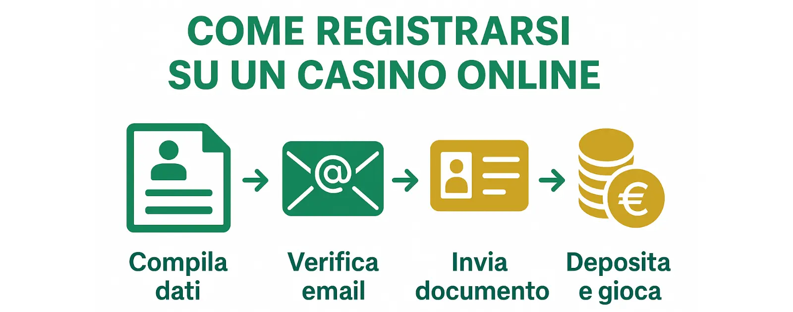 Guida passo-passo su come registrarsi casino aams con documenti identità e verifica account